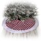 Contemporary Home Living 54" Red and White Gingham Christmas Tree Skirt